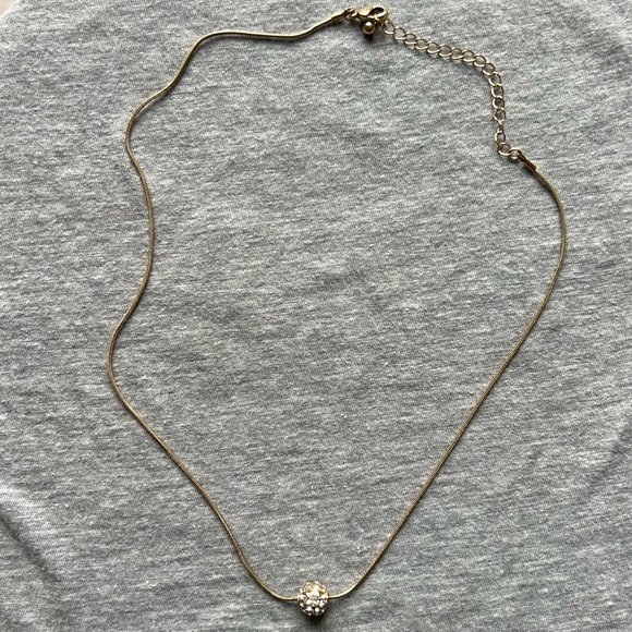 Sparkle Ball Gold Necklace - Picture 2 of 5